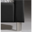 Baxton Studio Carlotta Queen Faux Leather Tufted Platform Bed in Black