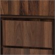 Baxton Studio Neil Brown Finished Wood and Black Finished Metal Storage Cabinet