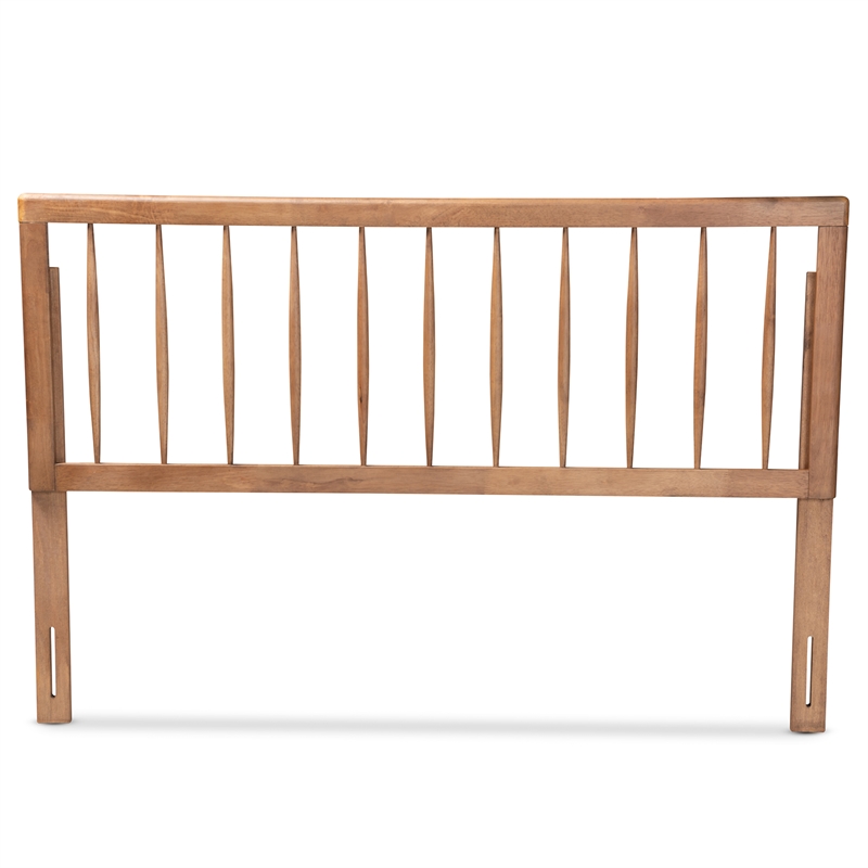 Baxton Studio Valin Ash Walnut Finished Wood Queen Size Headboard