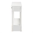 Baxton Studio Garvey  White Finished Wood 3-Drawer Entryway Console Table