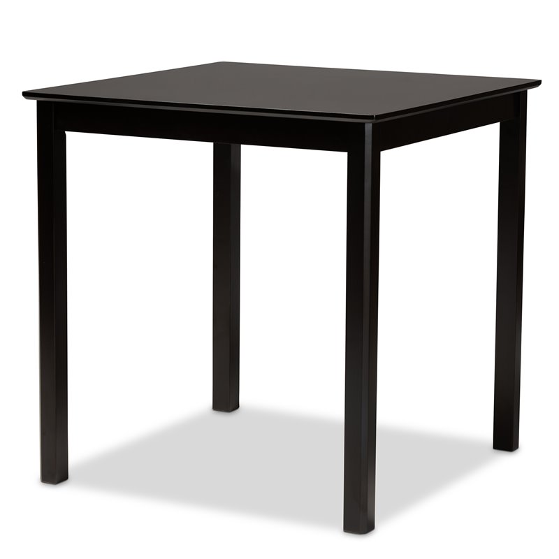 Baxton Studio Nicolette Sand and Dark Brown Finished Wood 5-Piece Pub Set