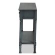 Baxton Studio Garvey  Grey Finished Wood 3-Drawer Entryway Console Table