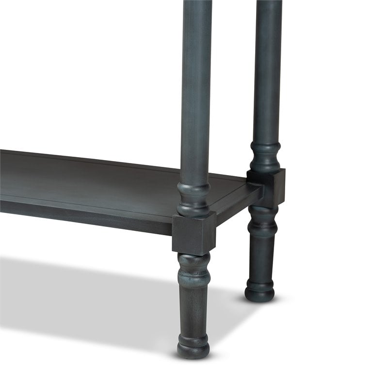 Baxton Studio Garvey  Grey Finished Wood 3-Drawer Entryway Console Table
