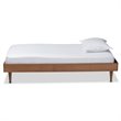 Baxton Studio Rina Ash Walnut Finished Wood Twin Size Platform Bed Frame