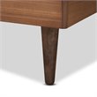 Baxton Studio Rina Ash Walnut Finished Wood Twin Size Platform Bed Frame