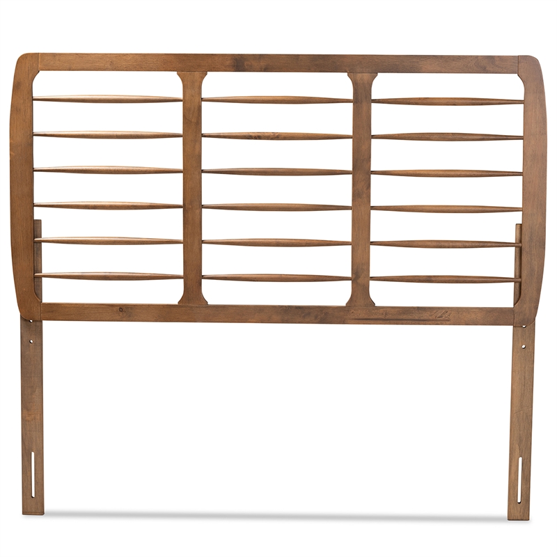 Baxton Studio Carolyn Modern Ash Walnut Finished Wood Full Size Headboard
