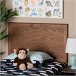 Baxton Studio Raya Walnut Brown Finished Wood Twin Size Headboard
