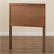 Baxton Studio Raya Walnut Brown Finished Wood Twin Size Headboard