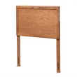 Baxton Studio Raya Walnut Brown Finished Wood Twin Size Headboard