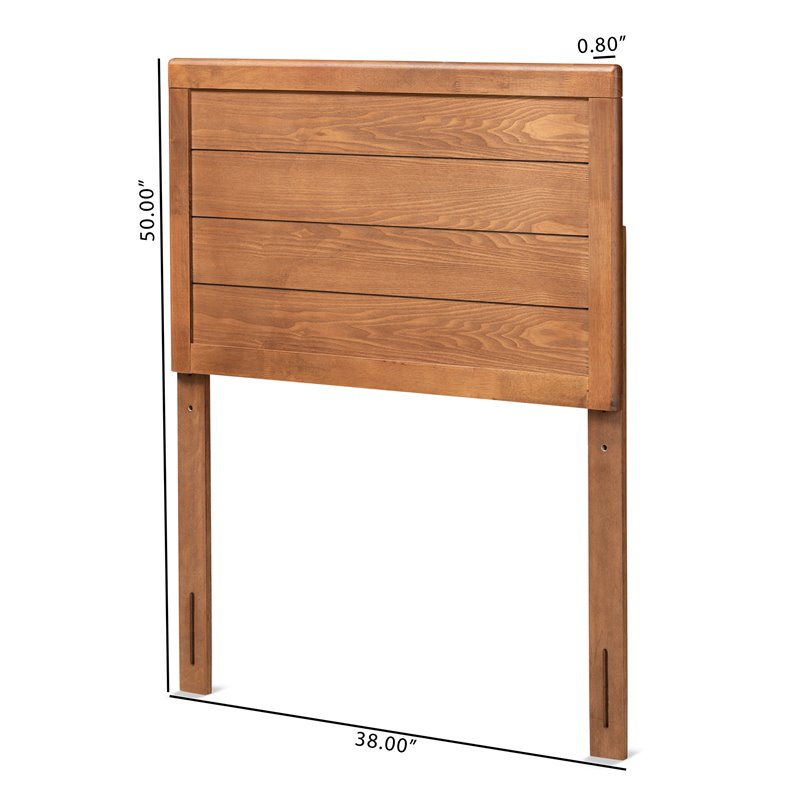 Baxton Studio Seren Walnut Brown Finished Wood Twin Size Headboard