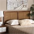 Baxton Studio Gilbert Walnut Finished Wood and Rattan Full Size Headboard