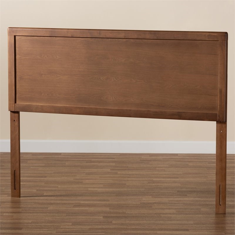 Baxton Studio Alan Walnut Finished Wood King Size Headboard