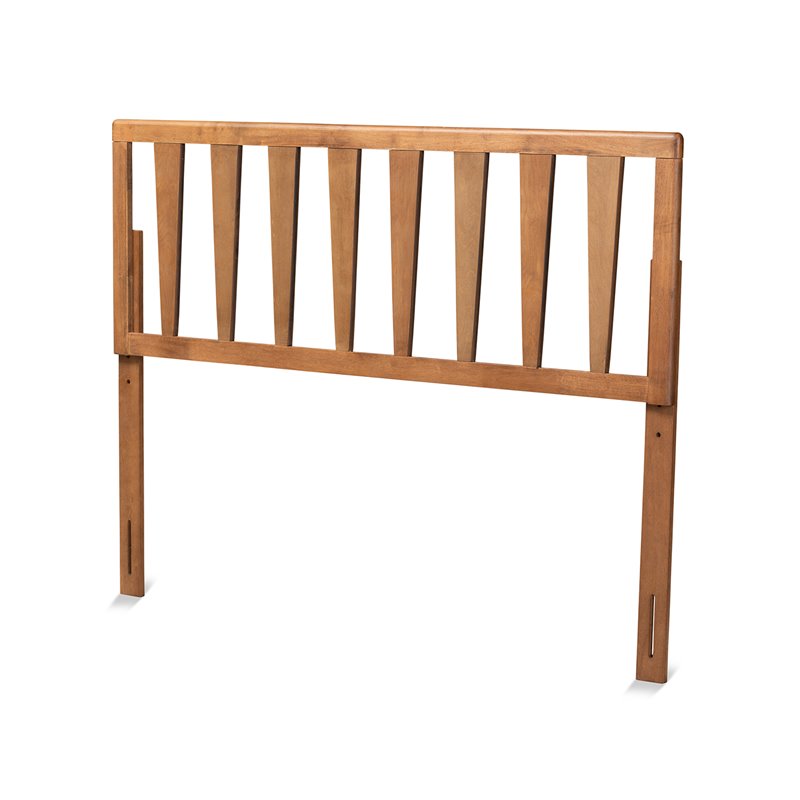 Baxton Studio Duncan Walnut Finished Wood Full Size Headboard