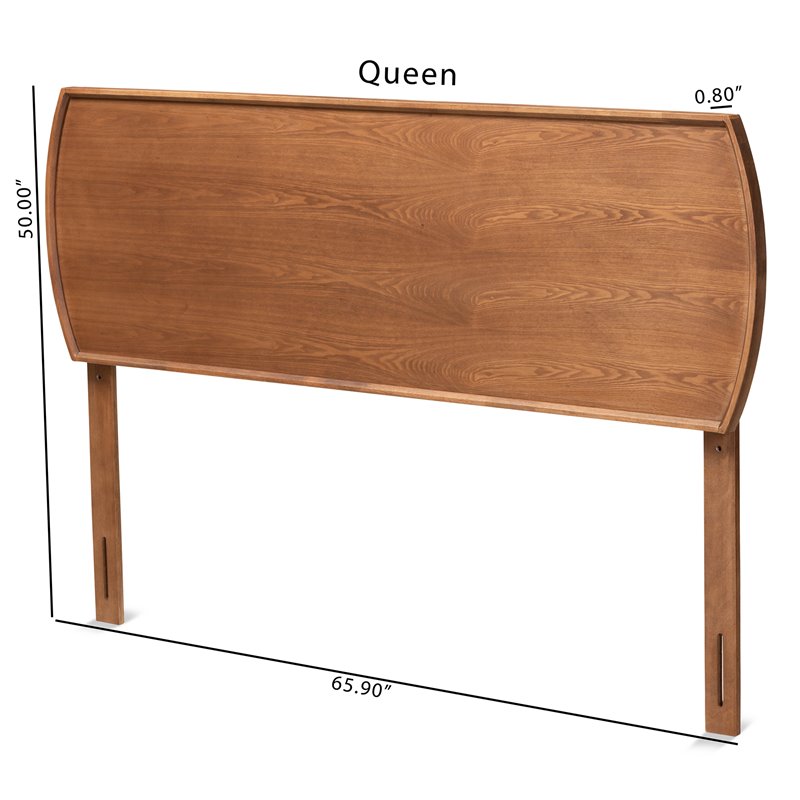 Baxton Studio Laurien Walnut Finished Wood Full Size Headboard