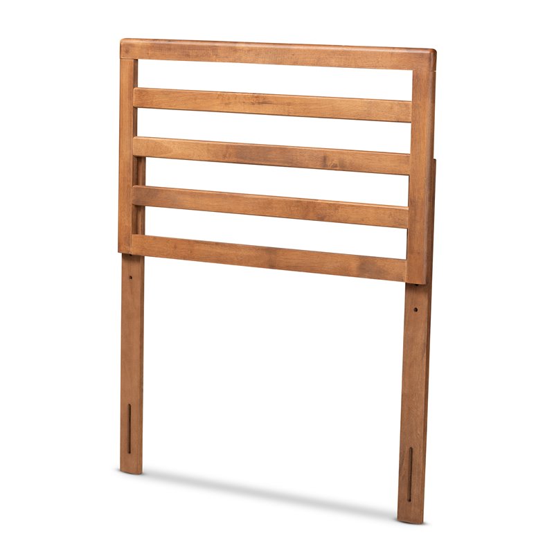 Baxton Studio Akemi Walnut Finished Wood Twin Size Headboard