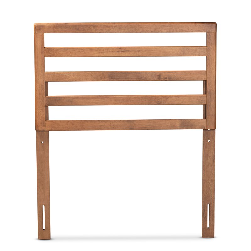 Baxton Studio Akemi Walnut Finished Wood Twin Size Headboard