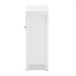 Baxton Studio Jaela Engineered Wood 2-Door Bathroom Storage Cabinet in White