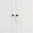 Baxton Studio Jaela Engineered Wood 2-Door Bathroom Storage Cabinet in White