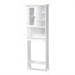 Baxton Studio Campbell White Finished Wood Over the Toilet Bathroom Cabinet