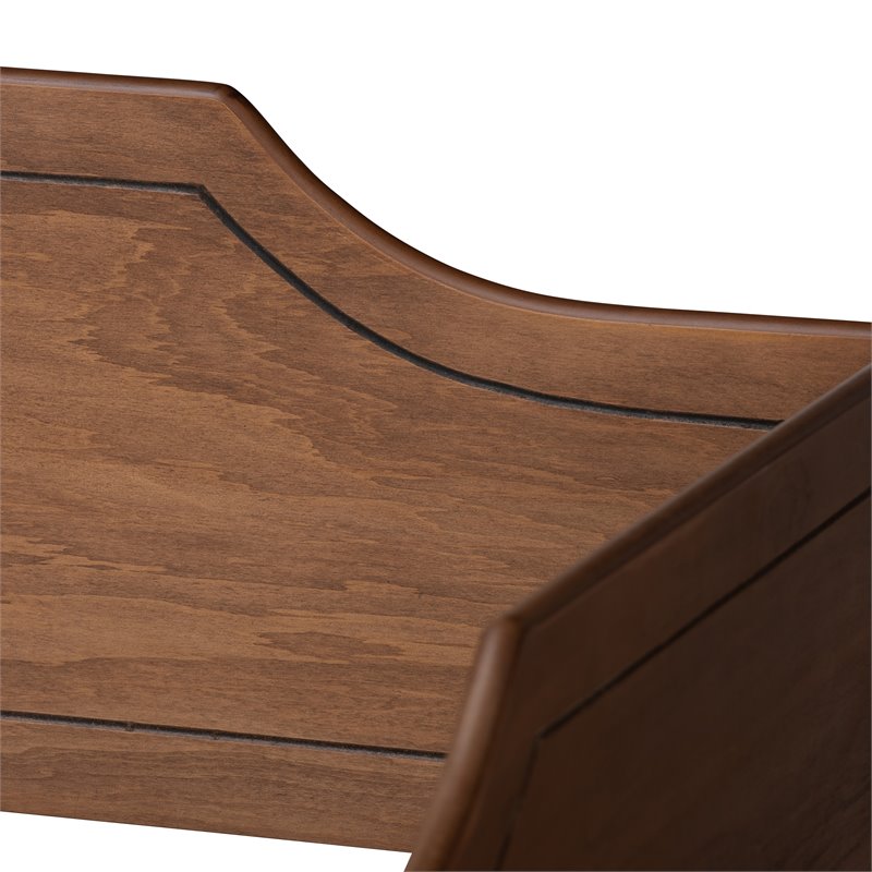 Baxton Studio Alya Brown Finished Wood Full Size Daybed