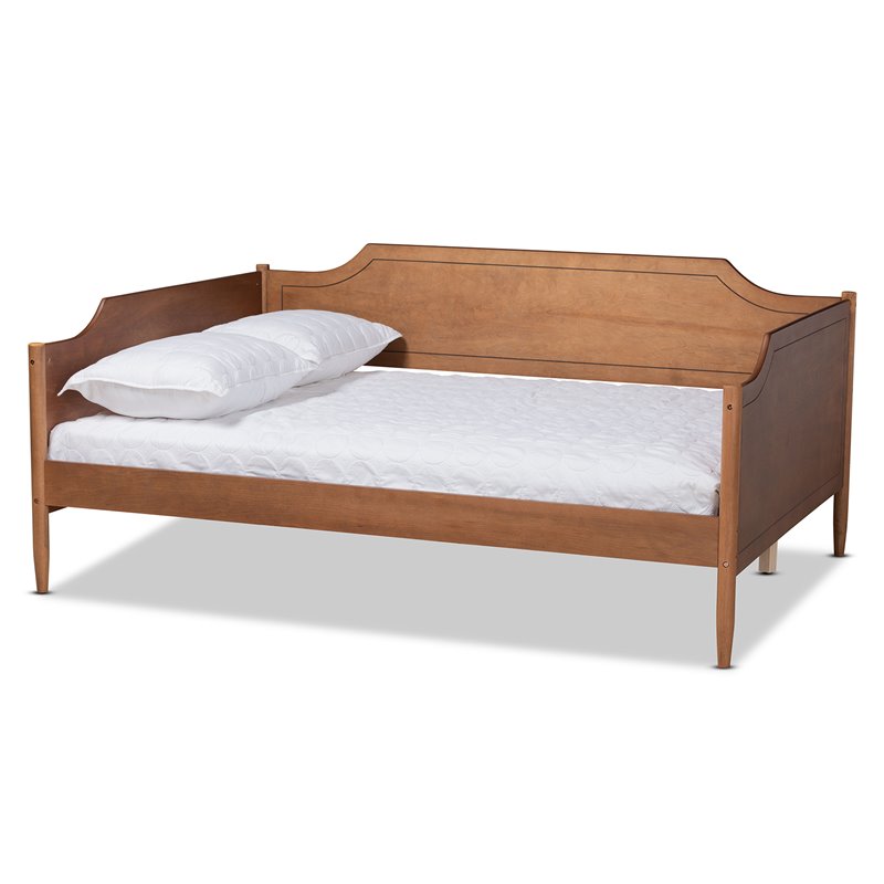 Baxton Studio Alya Walnut Brown Finished Wood Full Size Daybed
