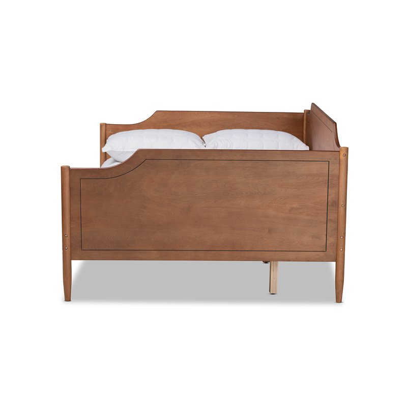 Baxton Studio Alya Walnut Brown Finished Wood Full Size Daybed