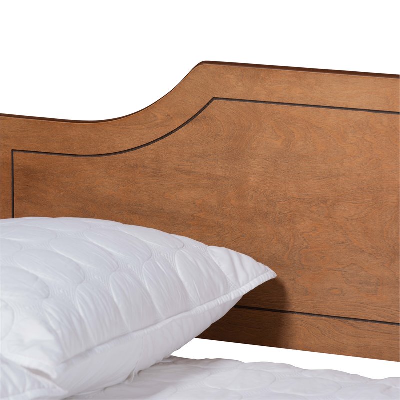 Baxton Studio Alya Walnut Brown Finished Wood Full Size Daybed