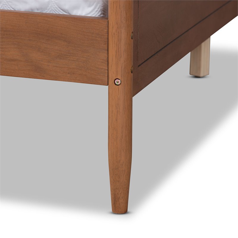 Baxton Studio Alya Walnut Brown Finished Wood Full Size Daybed