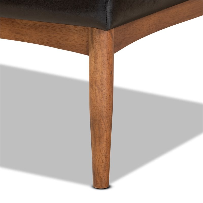 Baxton Studio Sanford Brown Finished Wood 5-Piece Dining Nook Set