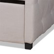 Baxton Studio Becker Transitional Beige Queen Size Daybed with Trundle