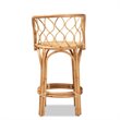Baxton Studio Diana Natural Finished Rattan Counter Stool