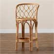 Baxton Studio Diana Natural Finished Rattan Counter Stool