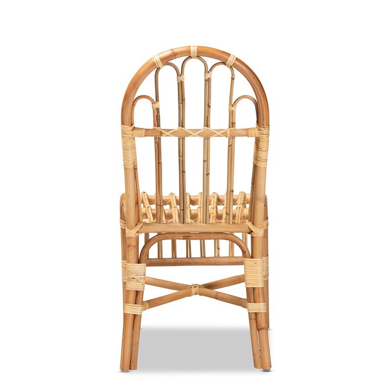 Baxton Studio Athena Natural Finished Rattan Chair