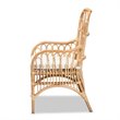 Baxton Studio Aya Natural Finished Rattan Armchair