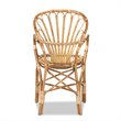 Baxton Studio Sheraton Natural Finished Rattan Armchair
