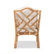 Baxton Studio Sonia Natural Finished Rattan Armchair