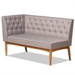 Baxton Studio Riordan Grey and Brown Finished Wood 2-Piece Dining Set