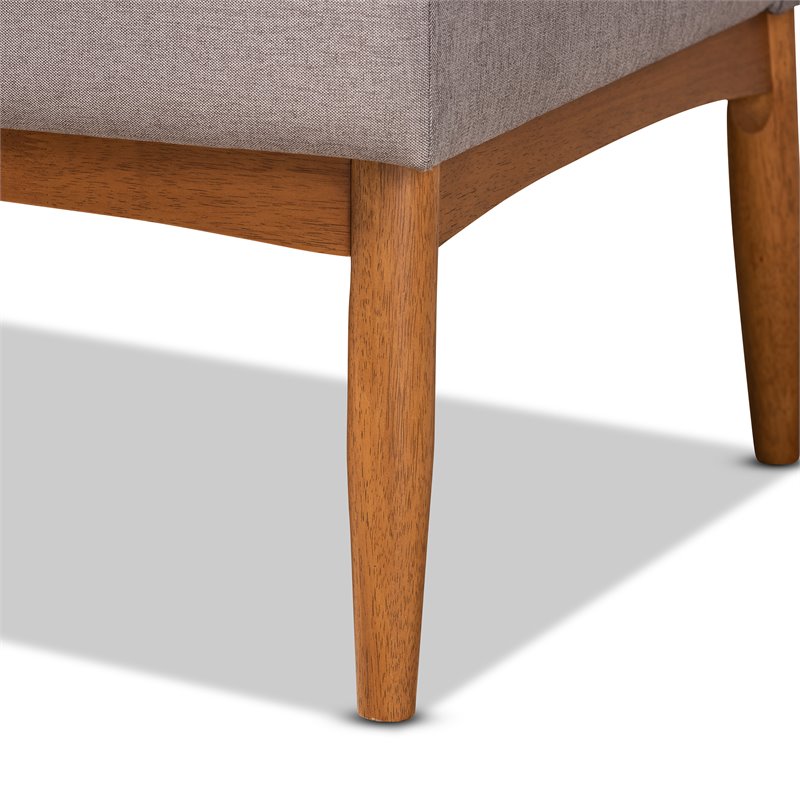 Baxton Studio Riordan Grey and Brown Finished Wood 2-Piece Dining Set