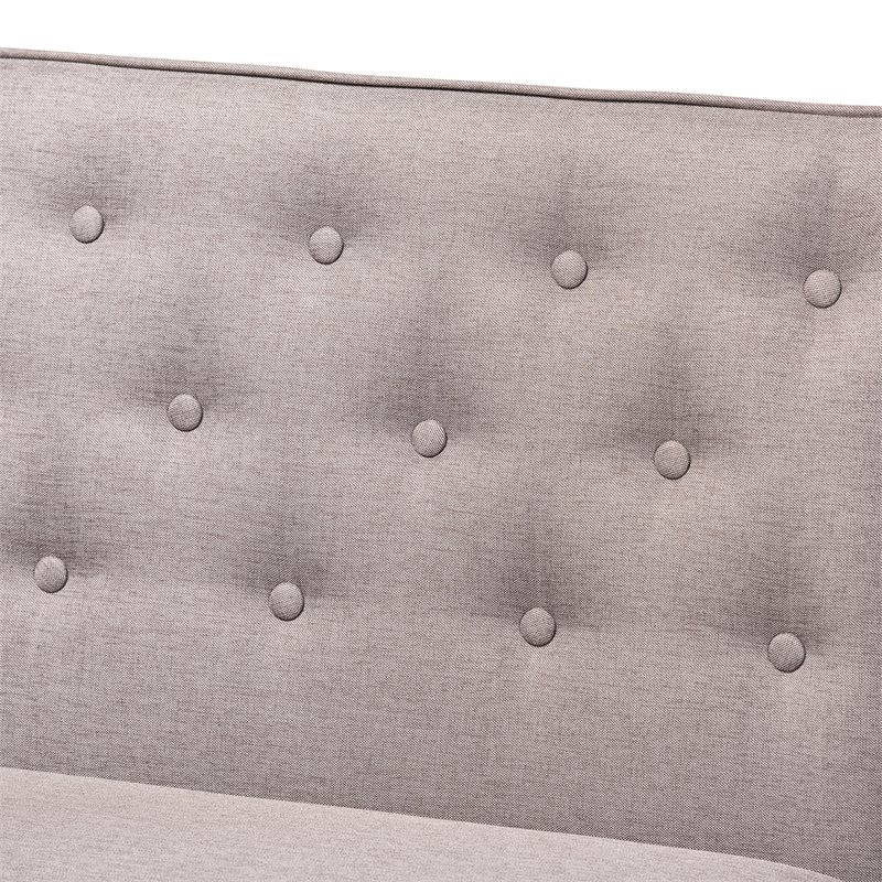 Baxton Studio Riordan Grey and Walnut Brown Finished Wood 4-Piece Dining Set