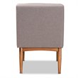 Baxton Studio Riordan Grey and Walnut Brown Finished Wood Dining Chair