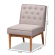 Baxton Studio Riordan Grey and Walnut Brown Finished Wood Dining Chair
