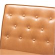 Baxton Studio Riordan Tan and Walnut Brown Finished Wood Dining Chair