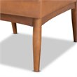 Baxton Studio Riordan Tan and Walnut Brown Finished Wood Dining Chair