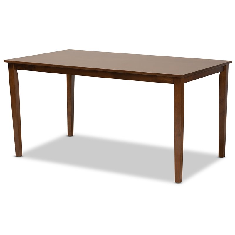 Baxton Studio Mael Grey and Walnut Brown Finished Wood 7-Piece Dining Set