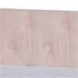 Baxton Studio Raphael Pink Velvet Upholstered Full Size Daybed with Trundle