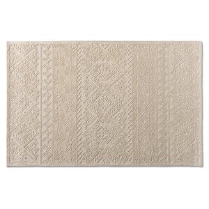 Baxton Studio Linwood Ivory Hand-Tufted Wool Area Rug