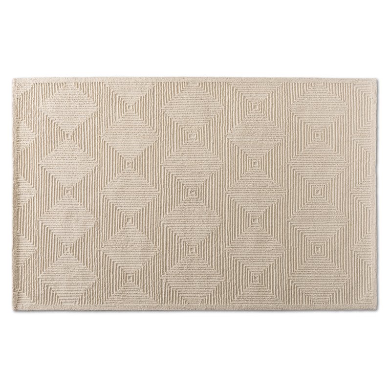 Baxton Studio Sovanna Ivory Hand-Tufted Wool Area Rug
