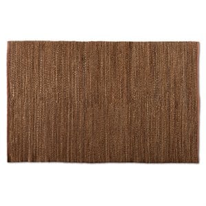Baxton Studio Zaguri Natural Handwoven Leather Blend Area Rug