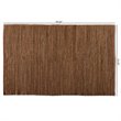 Baxton Studio Zaguri Natural Handwoven Leather Blend Area Rug