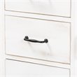 Baxton Studio Faron White and Oak Brown Finished Wood 3-Drawer Storage Cabinet